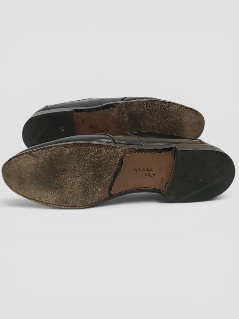 Allen Edmonds Black Leather Slip On Loafers 9 D
